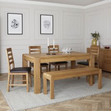 Ellie Dining Table Oak (Multiple Sizes) Ellie Dining Table Oak (Multiple Sizes)