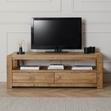 Ellie 2 Drawer TV/Entertainment Unit Oak