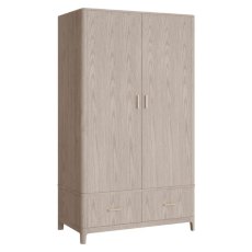 Emile 2 Door & 2 Drawer Wardrobe Cream Emile 2 Door & 2 Drawer Wardrobe Cream