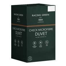 Racing Green Check Microfibre Duvet 4.5 Tog (Multiple Sizes) Racing Green Check Microfibre Duvet 4.5 Tog (Multiple Sizes)