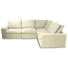 Rio 4+ Corner Sofa With Removable Covers (Multiple Colours)