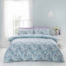 Daisy Meadow Duvet Cover Set Duck Egg (Multiple Sizes)