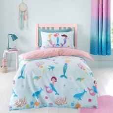 Mermaid Duvet Cover Set Blue/Pink (Multiple Sizes) Mermaid Duvet Cover Set Blue/Pink (Multiple Sizes)