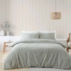 Stripe Brushed Cotton Duvet Cover Set (Multiple Sizes & Colours)