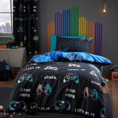 Game Over Duvet Cover Set Black (Multiple Sizes)