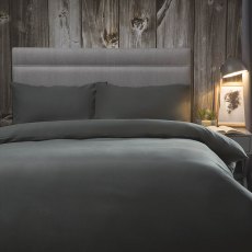 Brushed Cotton Duvet Cover Charcoal (Multiple Sizes) Brushed Cotton Duvet Cover Charcoal (Multiple Sizes)