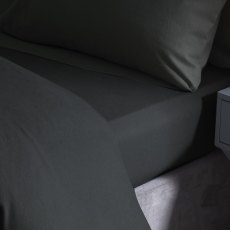 Brushed Cotton Flat Sheet Charcoal (Multiple Sizes) Brushed Cotton Flat Sheet Charcoal (Multiple Sizes)