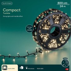 LED Compact Twinkle Lights 2400cm Warm White