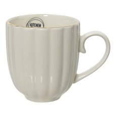 Porcelain Mug With Gold Rim Natural 9.9cm