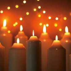 Wax Church Candle Ivory (Multiple Sizes)