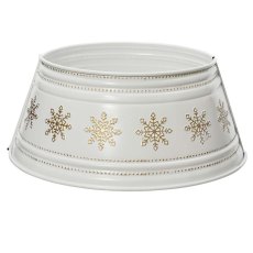 Iron Tree Ring With Snowflakes White & Gold (Multiple Sizes) Iron Tree Ring With Snowflakes White & Gold (Multiple Sizes)