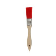 Pastry Cooks Wooden Flat Brush With Red Nylon Bristles Pastry Cooks Wooden Flat Brush With Red Nylon Bristles