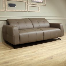 Otis 3 Seater Sofa Leather Diamant Chestnut Otis 3 Seater Sofa Leather Diamant Chestnut