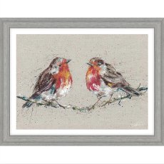 Morning Gossip 45cm x 35cm Picture By Nicola Jane Rowles With Grey Frame Morning Gossip 45cm x 35cm Picture By Nicola Jane Rowles With Grey Frame