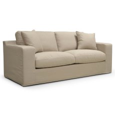 Reine 3 Seater Sofa With Removable Cover Fabric 6 Natural Reine 3 Seater Sofa With Removable Cover Fabric 6 Natural