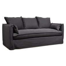 Beatrice 3 Seater Sofa With Removable Covers Fabric 6 Anthracite Beatrice 3 Seater Sofa With Removable Covers Fabric 6 Anthracite