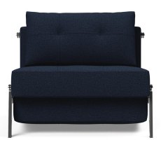 Alisa 90 Chair Bed With Chrome Legs Fabric Alisa 90 Chair Bed With Chrome Legs Fabric