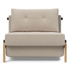 Alisa 90 Chair Bed With Oak Legs Fabric Alisa 90 Chair Bed With Oak Legs Fabric