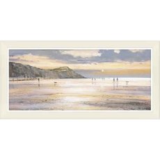 Evening Stroll 109cm x 54cm Picture By Michael Sanders Cream Frame Evening Stroll 109cm x 54cm Picture By Michael Sanders Cream Frame