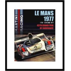 Le Mans 1977 52cm x 62cm Picture By Zucarto Black Frame Le Mans 1977 52cm x 62cm Picture By Zucarto Black Frame
