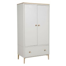Alex Wardrobe Light Grey & Oak (Multiple Sizes)