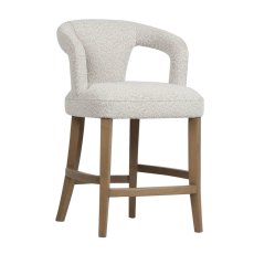 Amy Low Bar Stool Fabric Cream Amy Low Bar Stool Fabric Cream