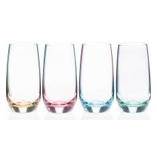Two Tone Lustre Hi-Ball Glasses (Set Of 4) Two Tone Lustre Hi-Ball Glasses (Set Of 4)