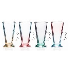 Two Tone Lustre Latte Glasses (Set Of 4) Two Tone Lustre Latte Glasses (Set Of 4)