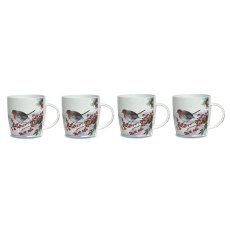 Robin Bone China Mugs (Set Of 4) Robin Bone China Mugs (Set Of 4)