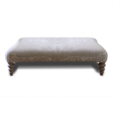 Ruben Rectangular Footstool Leather & Fabric Ruben Rectangular Footstool Leather & Fabric