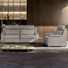 Fabio Electric Reclining 2 Seater Sofa 1 Recliner On Left Leather Category 10