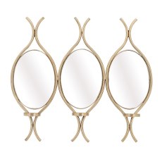 Claude Elipse Wall Mirror Gold (Multiple Sizes)