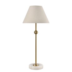Fia Table Lamp Brass Base With Linen Shade Fia Table Lamp Brass Base With Linen Shade