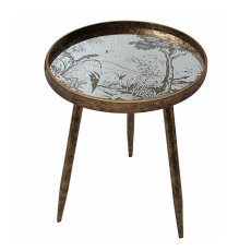 Japanese Garden Side/Lamp Table Gold & Black Japanese Garden Side/Lamp Table Gold & Black