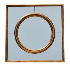 Demi Square Wall  Mirror Gold Demi Square Wall  Mirror Gold