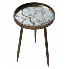 Oriental Tree Side/Lamp Table Gold & Black Oriental Tree Side/Lamp Table Gold & Black