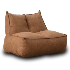 Leo Bean Bag Faux Tan Leather Leo Bean Bag Faux Tan Leather