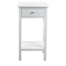 Rena 1 Drawer Side/Lamp Table White Rena 1 Drawer Side/Lamp Table White