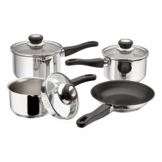 Vista 4 Piece Draining Saucepan Set With Non-Stick Frying Pan Vista 4 Piece Draining Saucepan Set With Non-Stick Frying Pan