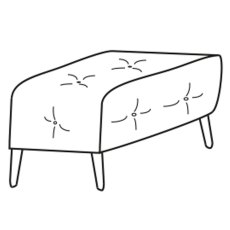 Monterosso Rectangular Footstool Leather Category 30 Monterosso Rectangular Footstool Leather Category 30