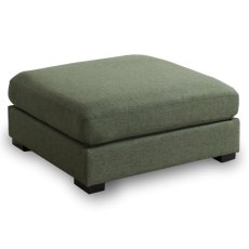 Gabriella Large Footstool Fabric Green Gabriella Large Footstool Fabric Green