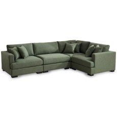Gabriella 4+ Seater Corner Sofa Fabric LHF/RHF Fabric Green Gabriella 4+ Seater Corner Sofa Fabric LHF/RHF Fabric Green