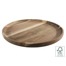 Round Acacia Serving Tray 29cm Round Acacia Serving Tray 29cm