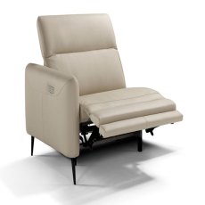 Eiger Modular Narrow 1 Seater With Electric Recliner Arm LHF Leather Category B Eiger Modular Narrow 1 Seater With Electric Recliner Arm LHF Leather Category B