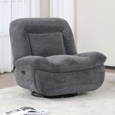 Sendai Swivel Electric Reclining Armchair Fabric (Multiple Colours) Sendai Swivel Electric Reclining Armchair Fabric (Multiple Colours)