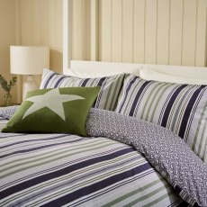 Beach House Stripe Reversible Duvet Cover Set (Multiple Sizes & Colours)
