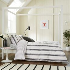 Long Island Coopers Stripe Reversible Duvet Cover Set Grey (Multiple Sizes) Long Island Coopers Stripe Reversible Duvet Cover Set Grey (Multiple Sizes)