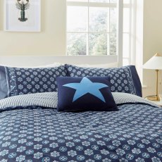 Long Island Tobay Reversible Duvet Cover Set Cobalt (Multiple Sizes)