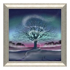 Dreamtime 82cm x 82cm Picture By Catherine J Stephenson Silver Frame Dreamtime 82cm x 82cm Picture By Catherine J Stephenson Silver Frame