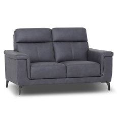 Santis 2 Seater Sofa Faux Suede Graphite Santis 2 Seater Sofa Faux Suede Graphite